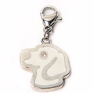 Whitey Dog Stainless Steel Charm