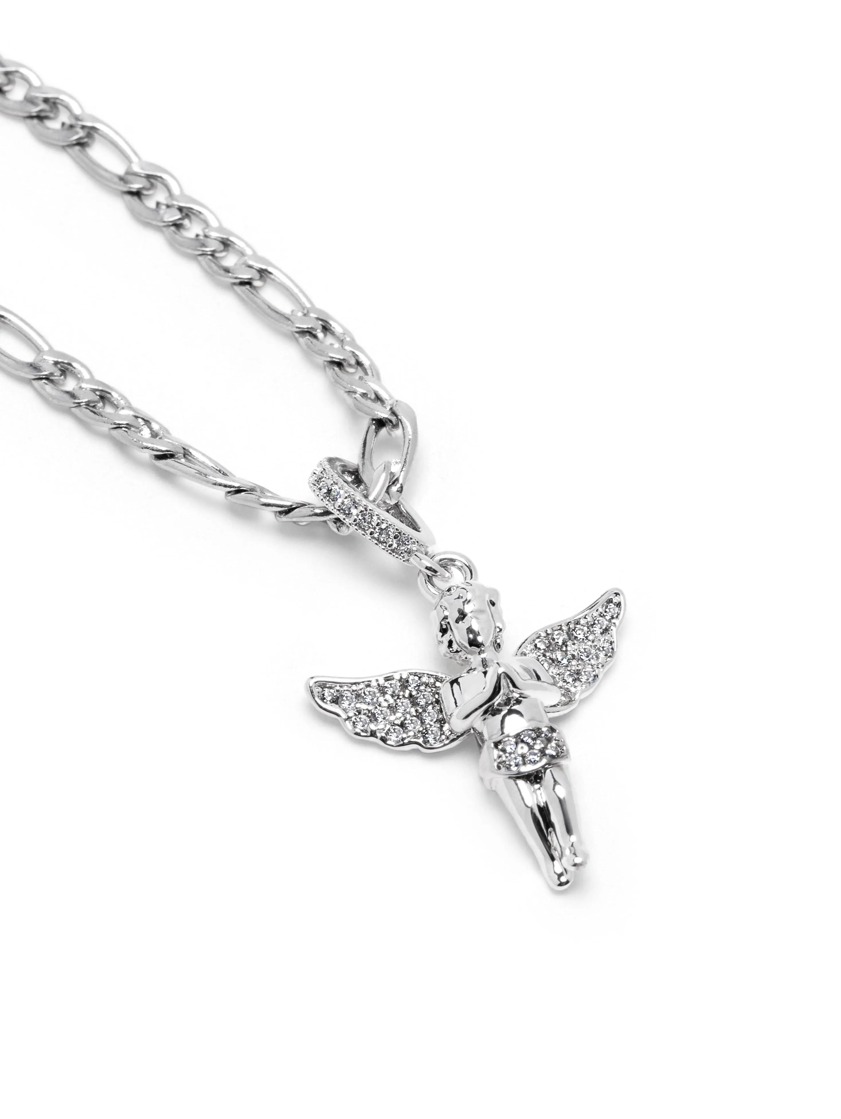 Women's Silver Angel Necklace