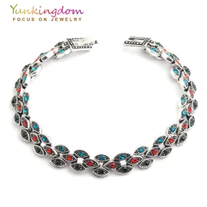 Yunkingdom  Hot Sale Bohemian Ethnic Resin Fashion Charms Bracelets Wonderful Jewelry For Women Holiday Gift  YUN0589